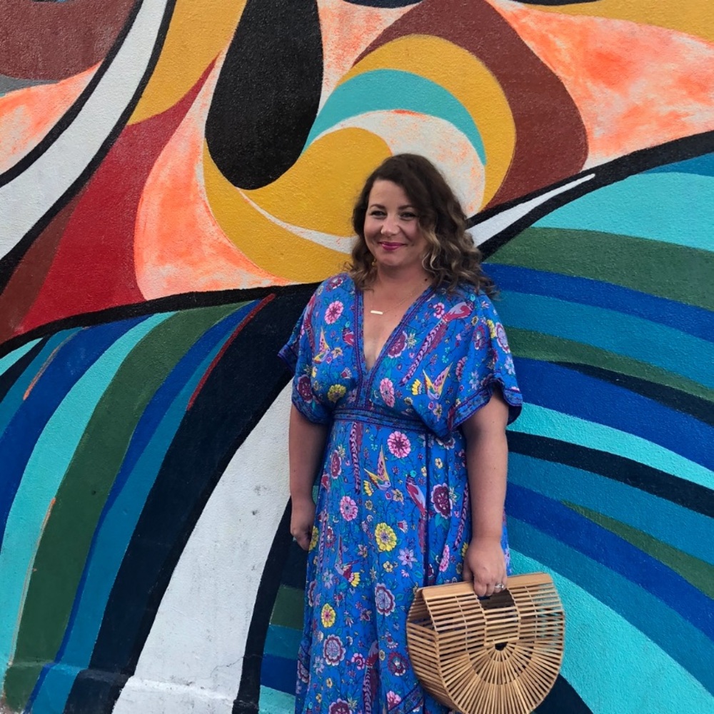 R VIVIMOS boho print dress with tassels